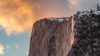 4K Time-lapse - "Firefall" Yosemite's Annual Phenomenon