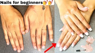 Get The Cutest French Tips With Acrylic Nails | Short Nail Tutorial