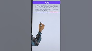 CAT 2024 Slot 2 | QA | Geometry | Mid Point Theorem Trapezium | #shorts #cat2025 #catquantseriescat