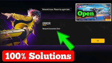 FREE FIRE NETWORK ERROR PROBLEM ✅ || HOW TO SOLVE FREE FIRE NETWORK ERROR PROBLEM 100% WORKING TRICK