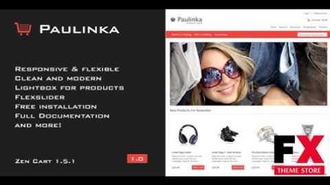 Preview Paulinka - Elegant and Responsive Zen Cart Theme TFo