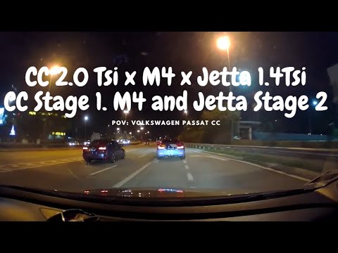 BMW M4 Stage 2 vs Volkswagen Jetta 1.4 TSI Stage 2 vs Passat CC 2.0 TSI