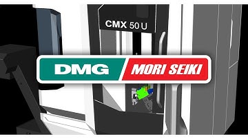DMG MORI CMX50U Machine Tool CNC Simulation with NCSIMUL