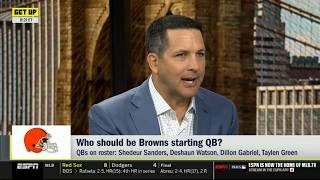 GET UP | Adam Schefter updates Browns' starting QB: Shedeur Sanders can beatout Deshaun for QB1 job