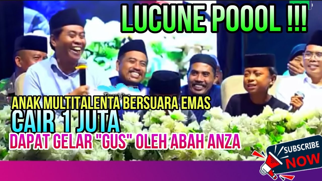 CAIR I JUTA KARENA SUARA EMASNYA ANAK INI PUN DIBERI GELAR GUS OLEH ABAH ANZA