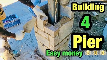 How To Build a Stone Columns ,Super Easy