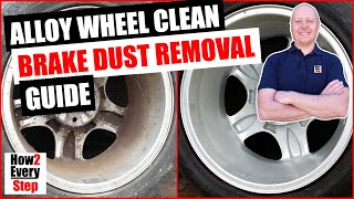 Extreme alloy wheel clean brake dust removal guide using vinegar, caustic soda and WD-40. How to