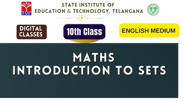 SIET 10th - MATHS (EM) - INTRODUCTION TO SETS || T-SAT