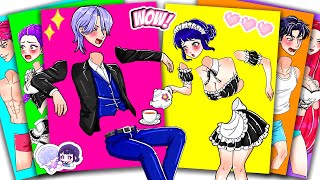 MY BOSS! Secret Relationship ZOEY HUNTRIX x MYSTERY SAJA BOYS- KPOP DEMON HUNTERS |Sticker Book DIY