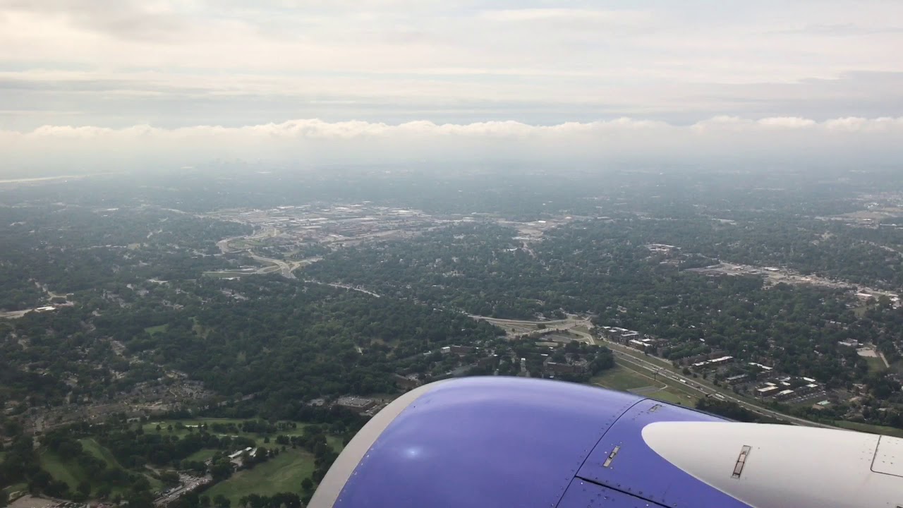 Southwest Airlines flight from St Louis to Minneapolis (full flight) - YouTube
