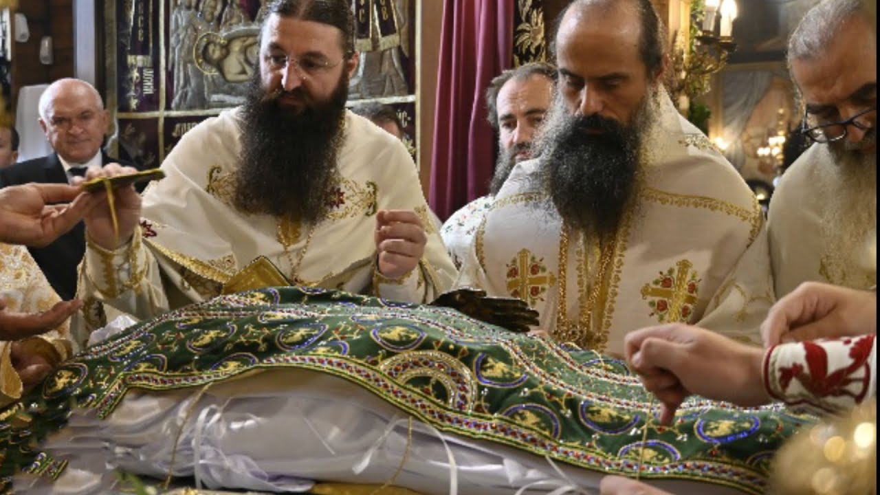 ЧИН НА ПРЕОБЛИЧАНЕ МОЩИТЕ на св. крал Стефан Милутин. ЛИТИЯ с мощите на св. крал Стефан. 2024 г