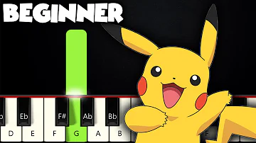 Pokemon Theme Song | BEGINNER PIANO TUTORIAL + SHEET MUSIC by Betacustic