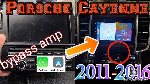 2011-2016 Porsche Cayenne How to remove radio Install carplay android auto amp location bypass amp