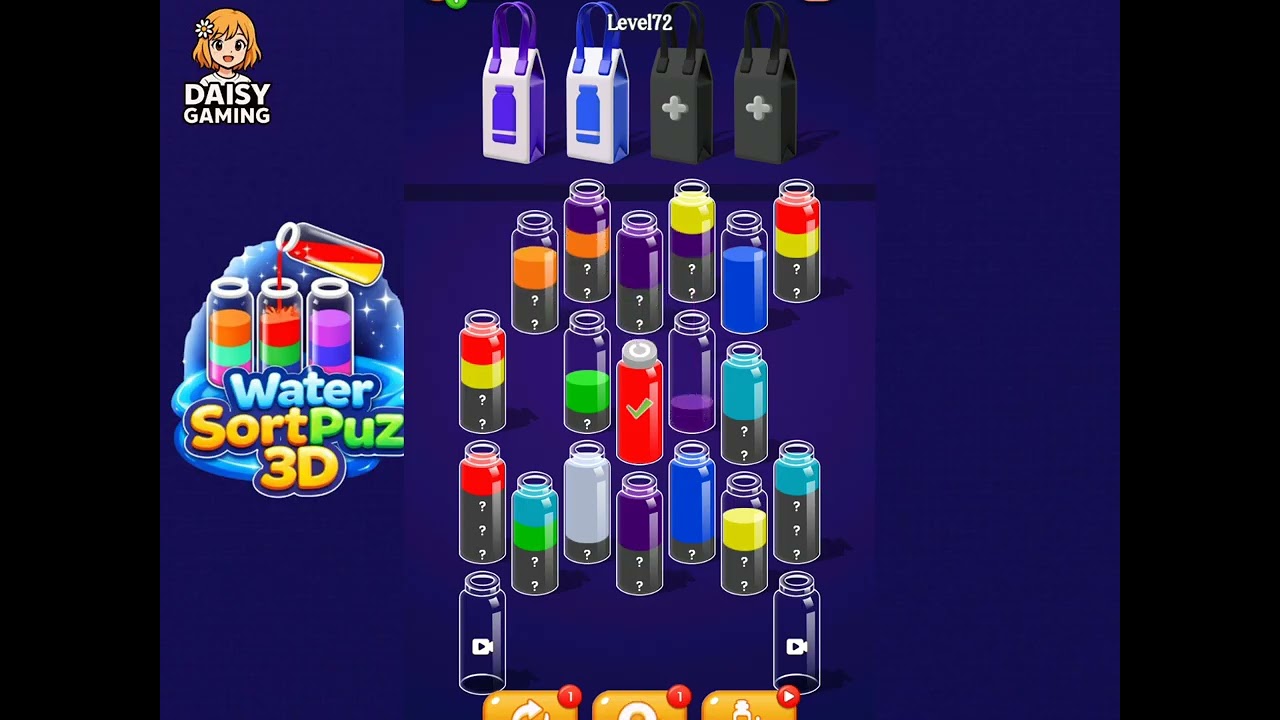 Water SortPuz 3D Level 72 Walkthrough