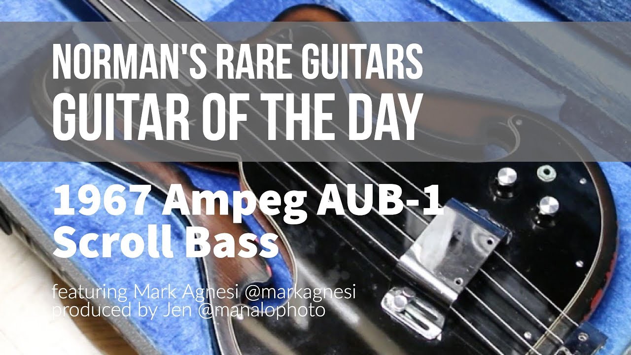 1967 Ampeg AUB-1 Scroll Bass | Guitar of the Day - YouTube