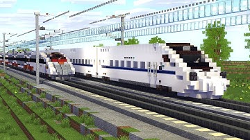 Minecraft High Speed Rail Train Animation 2