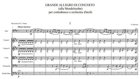 Giovanni Bottesini - Grande allegro di concerto "Alla Mendelssohn"