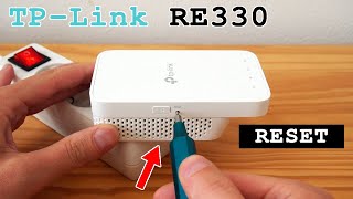 TP-Link RE330 Wi-Fi Extender Dual Band • Factory reset