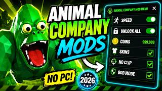 How to get Mods in Animal Company 👀 NEW Mod Menu 2026 (No PC)