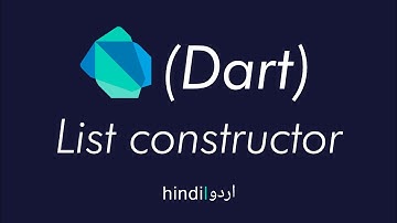 List named constructor in dart flutter hindi | urdu