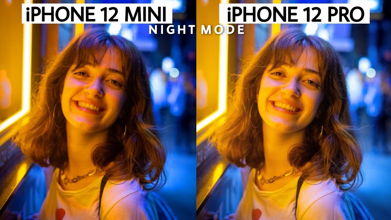 Iphone 12 Mini Vs Iphone 12 Pro Night Mode Camera Comparsion Youtube
