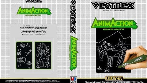 VECTREX LEARNING TO DRAW AND ANIMATE WITH ANIMACTION DIBUJO Y ANIMACION