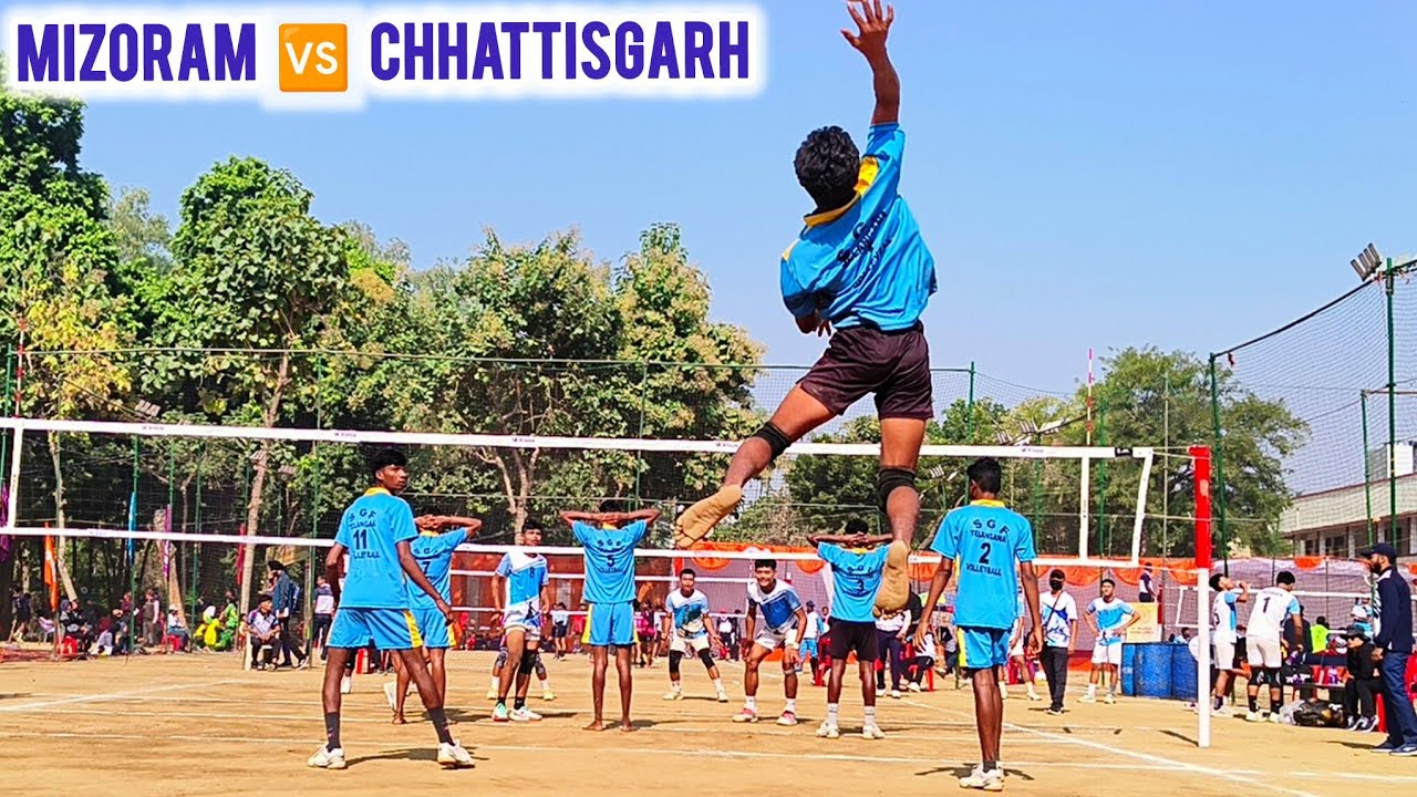 Mizoram 🆚 Telangana || SGFI U-17 Boys National Volleyball Championship 2025, Bareilly (UP) 