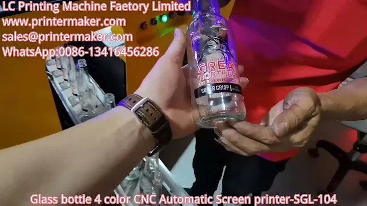 Glass bottle 4 color CNC Automatic Screen printer-SGL-104