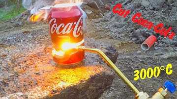 Cut Coca-Cola with Gas Torch 3000°