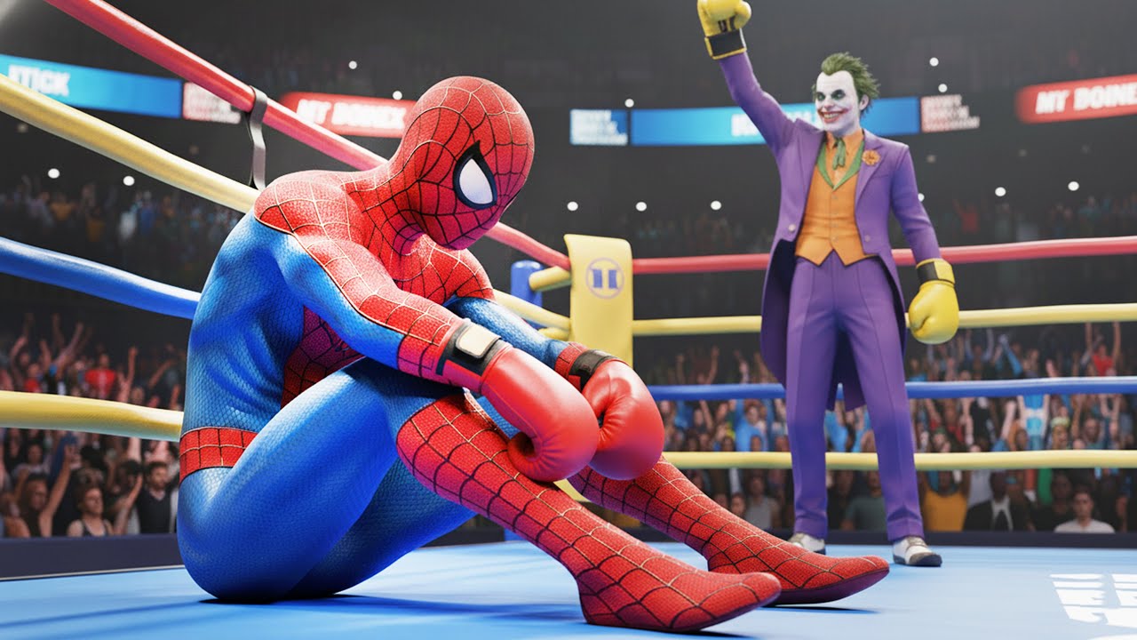 Spider-Man Defeated by Joker in Epic Boxing Showdown | AI Superhero Short Film