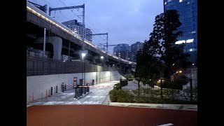 2020 朝の散歩 通過の新幹線 Passing Train 200124