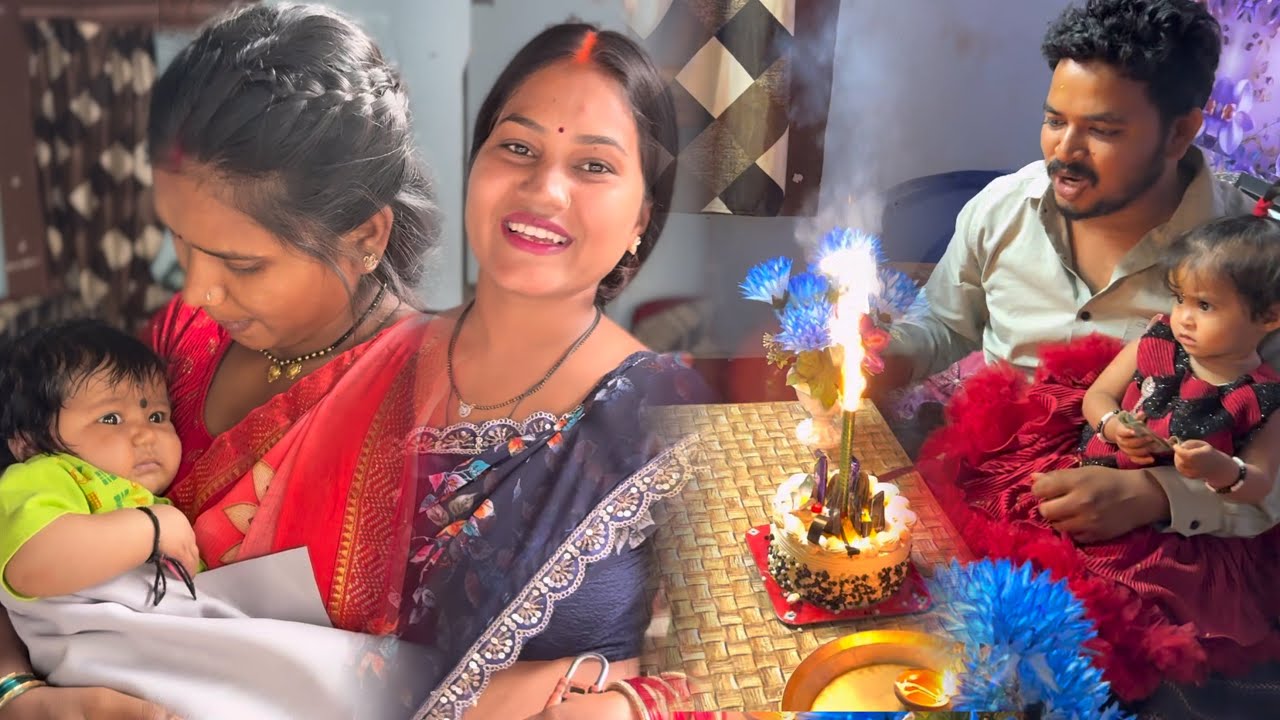 Cheshta 😘 Rani ki pehli birthday 🎂😊