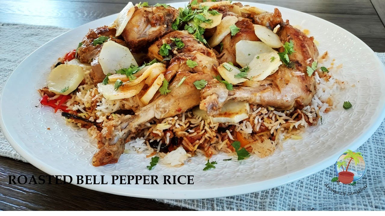 WALI WA PILIPILI BOGA ( NA KUKU WA HARISSA)