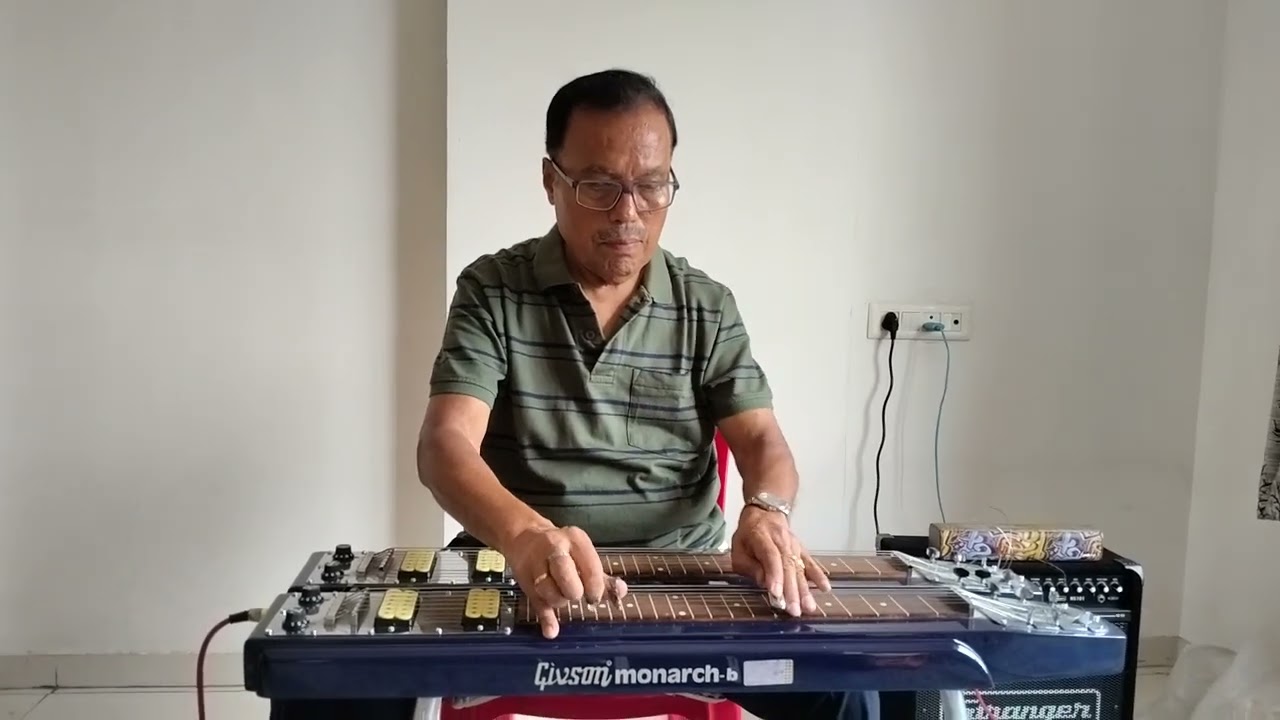 Hindi song "Mujhko Apne Gale Lagalo, Ai Mere Hamrahi" on Steel Hawaiian Guitar cover by Sankar Das. 