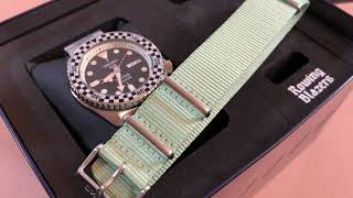 Seiko x Rowing Blazers SRPG49 Rally Diver Unboxing and Review 4K - YouTube