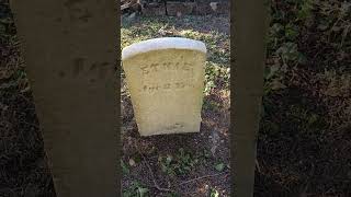 'infant row' gravestones in cemetery 'infant row' gravestones in cemetery