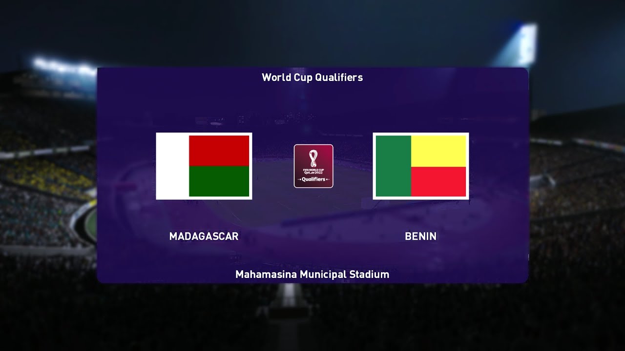 ⚽ Madagascar vs Benin ⚽ | FIFA World Cup Qualifiers (02/09/2021) | PES 2021