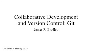 Introduction to Collaborative Development with GitHub