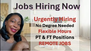 Urgently Hiring | Equipment Included | Paid Training | WFH | Part Time and Full Time | Remote Jobs