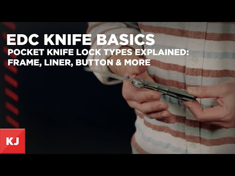 Pocket Knife Lock Types Explained: Frame, Liner, Button & More