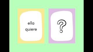 Spanish Verb conjugation querer (to want/love) conjugation practice (Spain) | Present 