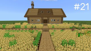 Building a Farmhouse with Large Fields - Minecraft (Tutorial)