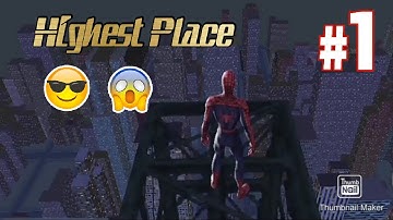 Spiderman 3 PPSSPP jumping from highest place😱😱🔥