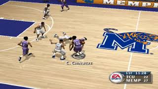 NCAA March Madness 2004 - TCU Horned Frogs vs Memphis Tigers with named rosters at the Pyramid