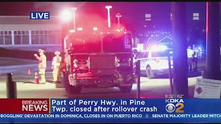 Crash Shuts Down Part Of Perry Highway In Pine Twp.