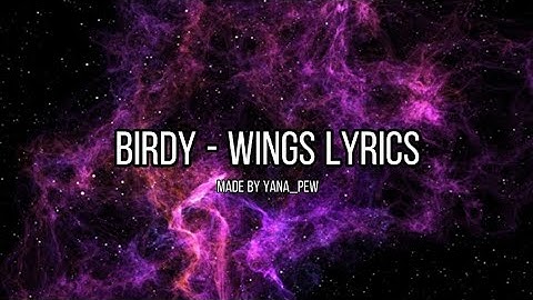 Birdy - Wings (Sped Up) With Lyrics | It made me think of you