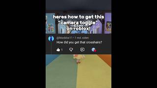 how to get the "camera toggle" on Roblox /  #capcut #roblox #idk #robloxedit #dandysworld #dw #fyp