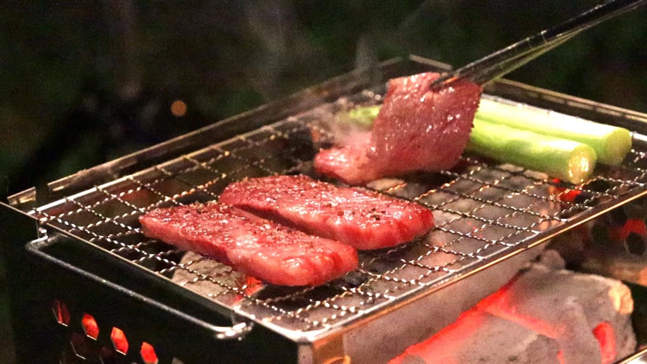 【ソロキャンプ】涼を求めて白山麓へ！まったり炭火焼肉を楽しむ。Solo Camping at the Foot of Mt. Hakusan