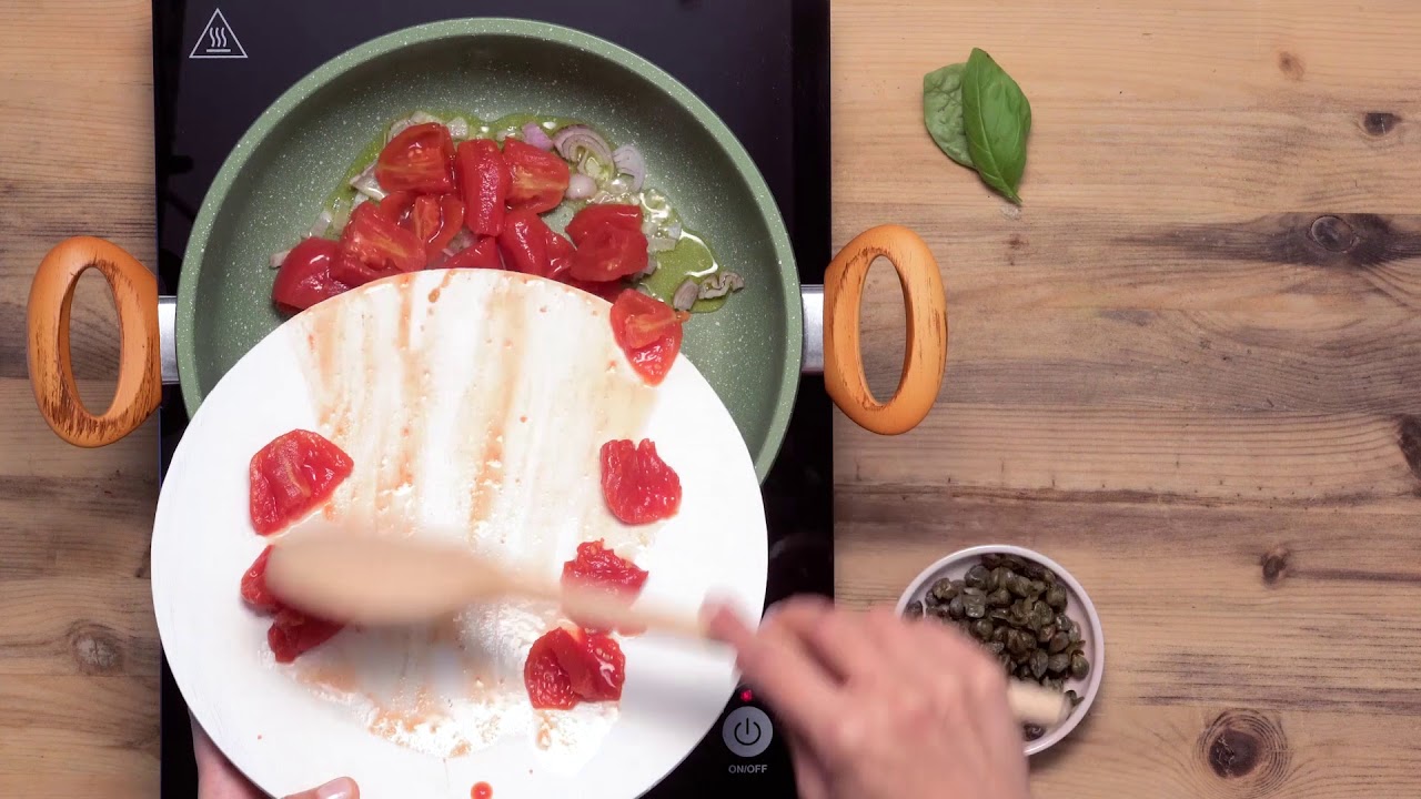 Schwertfisch vom Grill mit Tomaten und Kapern - YouTube