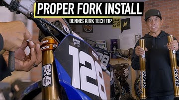 The RIGHT Way To Install Motorcycle Forks! | Dennis Kirk Tech Tip